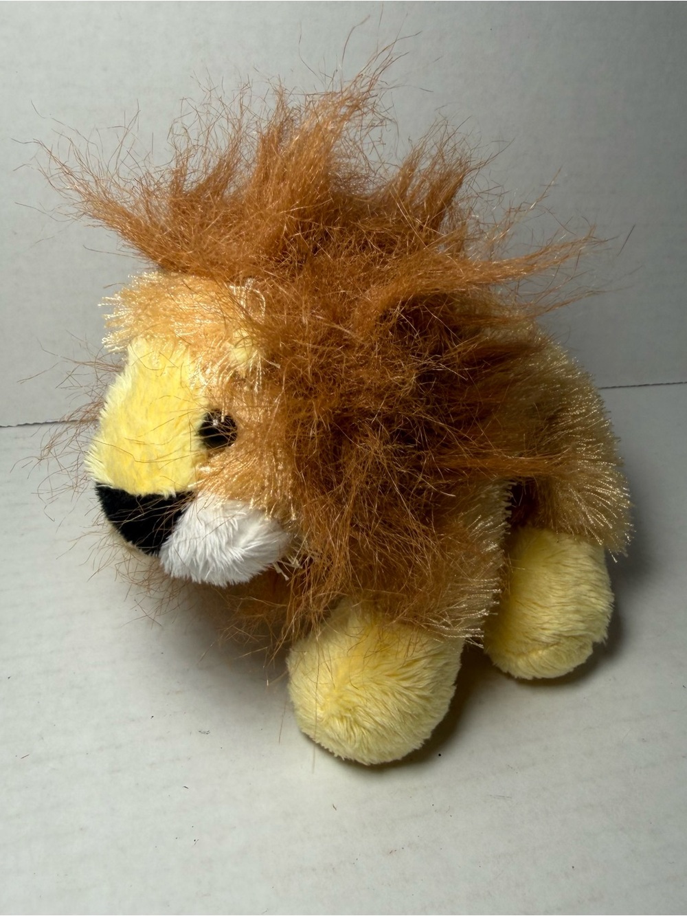 Ganz Lil' Kinz Lion HS006 Fuzzy Long Hair Plush Stuffed Animal Toy No Code 8"